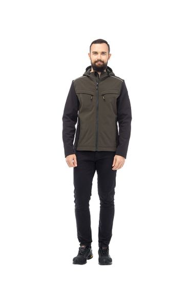 Куртка "Тайм" (черный/хаки)