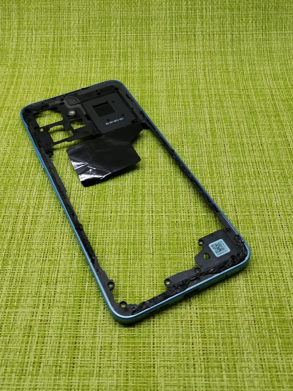 Xiaomi Redmi Note 12 4G (23021RAA2Y)/ (23021RAAEG) / Средняя часть корпуса + NFC Антенна (ORIG-SP)