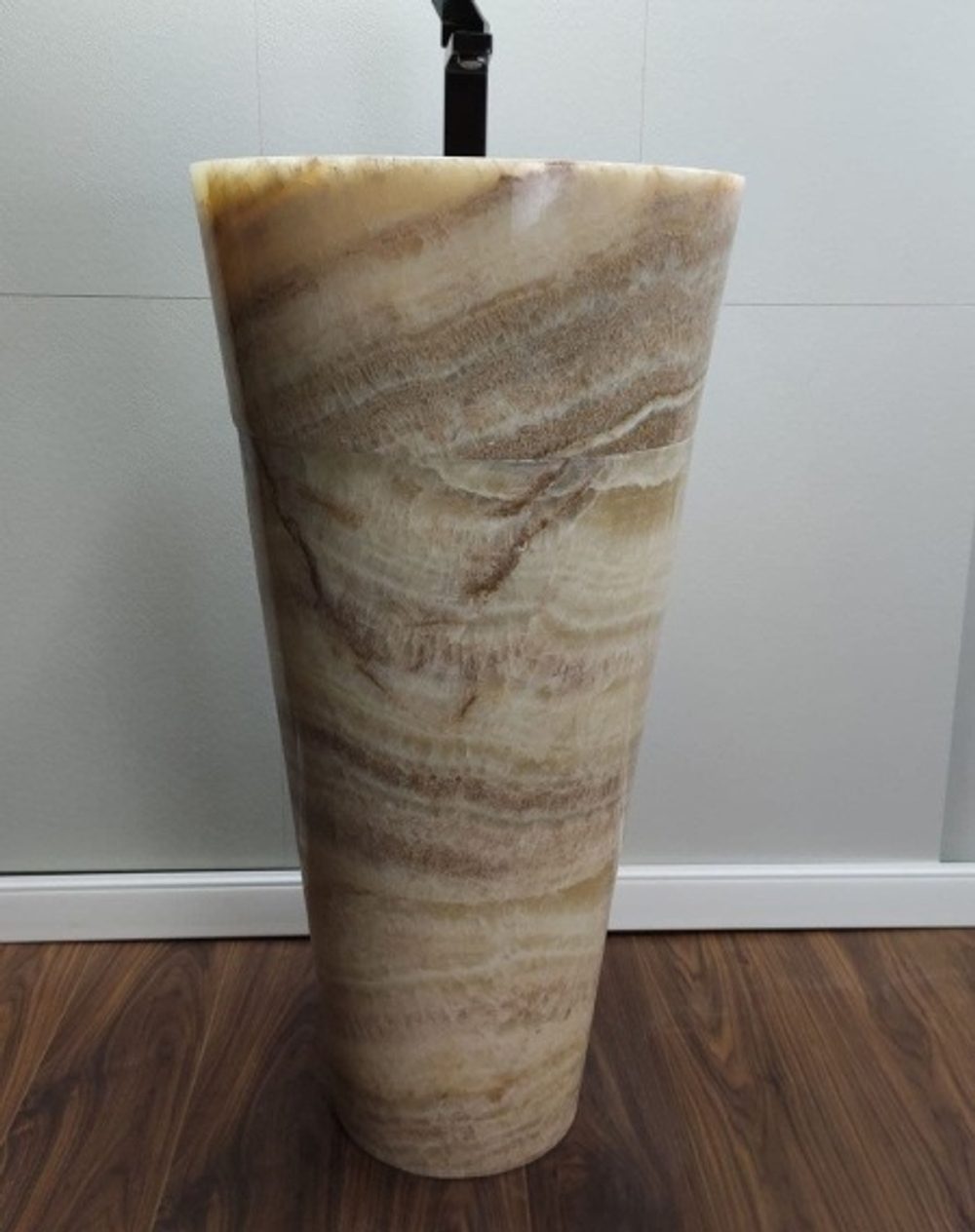 Раковина напольная из оникса Yellow ON-01355 (45*45*90 см)