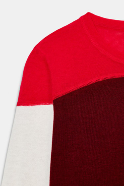 ZARA СВИТЕР ИЗ ТОНКОЙ СМЕСОВОЙ ШЕРСТИ, РАЗНОЦВЕТНЫЙ