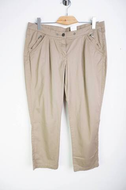 Джинсы BPC песочного оттенка, маркировка 42, визуально на 48 размер