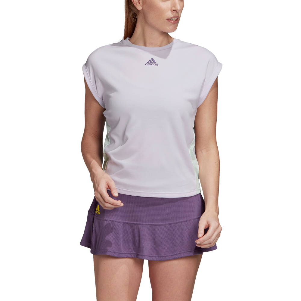 Женская теннисная футболка Adidas Women Tee Heat Ready - Purple