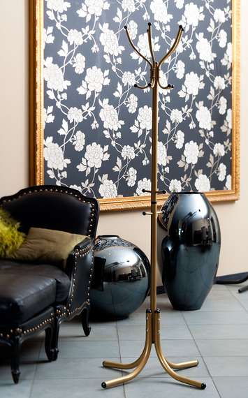 Вешалка напольная М 10 золото