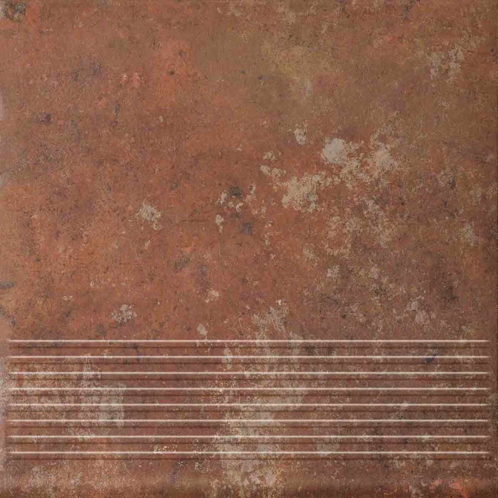 Ceramika Paradyz - Arteon Rosso - Ступень с насечками рядовая 300x300
