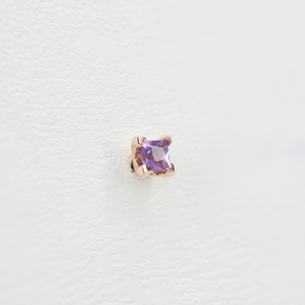 Princess prong tops with Semi-Precious stone