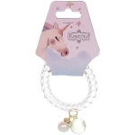 Резинка для волос силиконовая «Salon Bon Bon», жемчуг, микс 5 цветов, d-5,5см, ( подвес единорог)