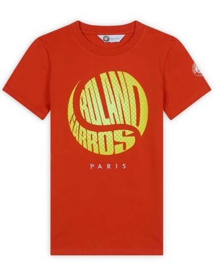 Детская теннисная футболка Roland Garros Santiago Ball - Orange