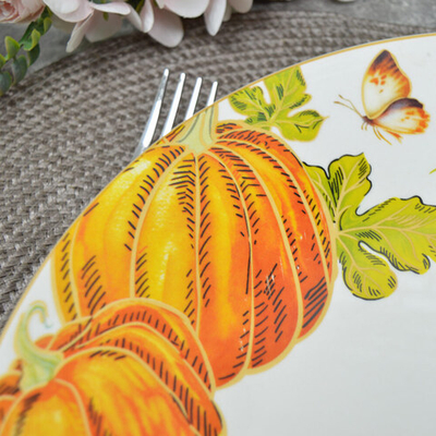Тарелка обеденная 27см Тыквы
