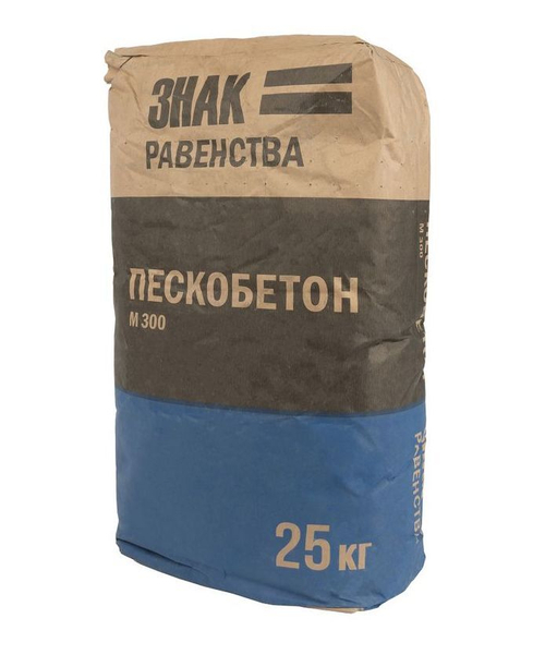 Пескобетон Знак Равенства М-300, 25 кг г.Тюмень