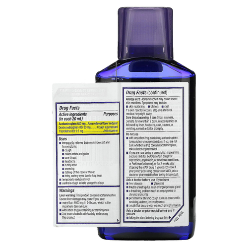 Mucinex, Nightshift, средство от простуды и гриппа, для детей от 12 лет, 180 мл (6 жидк. унций)