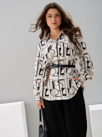 Рубашка Ртс-058/бежабстракция