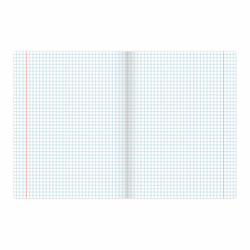 Тетрадь 12 л. BRAUBERG КЛАССИКА NEW клетка, обложка картон, СИНЯЯ, 105686
