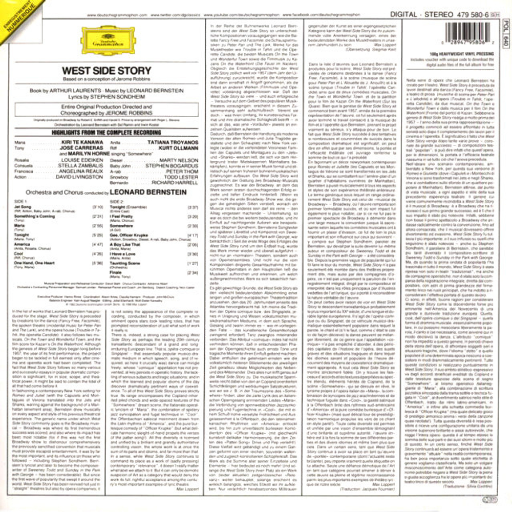 Soundtrack / Leonard Bernstein: West Side Story (Highlights)(LP)