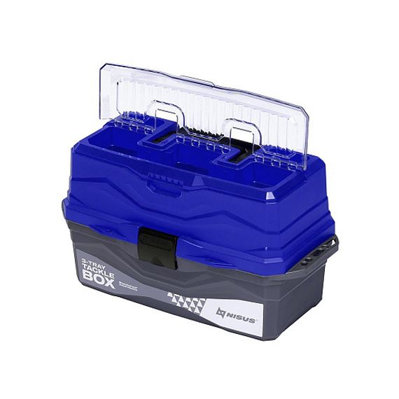 Ящик для снастей NISUS Tackle Box трехполочный синий (N-TB-3-B)