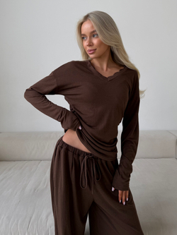 Трикотажный костюм Spring шоколад