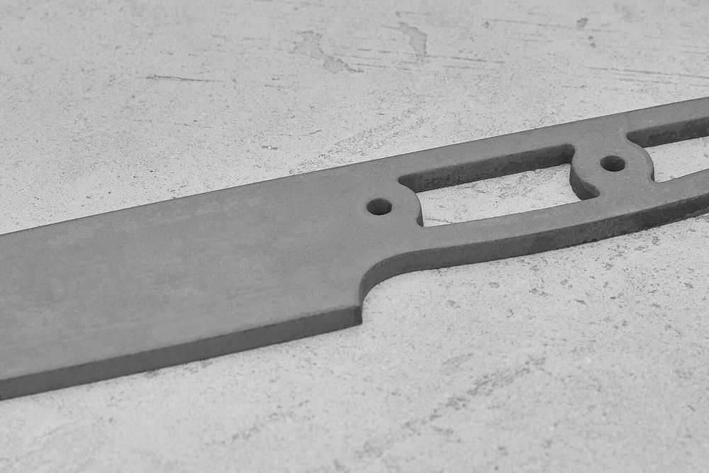 Заготовка для ножа, сталь Elmax 3,9мм. Модель "Бушкрафт-IV" с клинком 125мм, ТО 61-62HRC