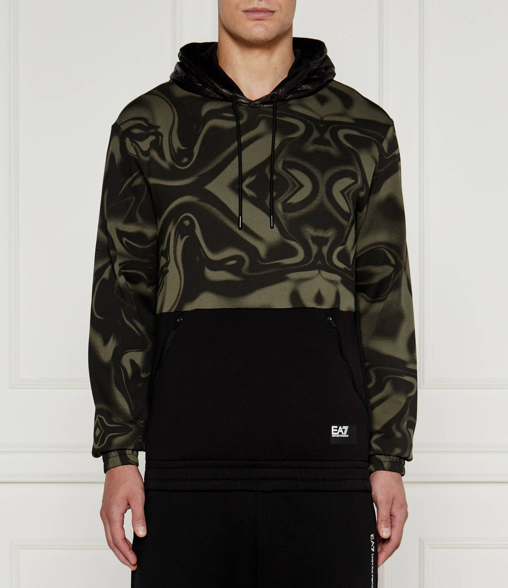 Худи EA7 - оливковый(6DPM09 PJOGZ)