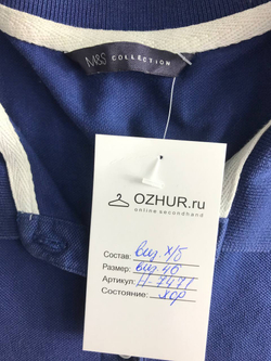 Футболка-поло Marks&Spencer базовая, визуально на 46 размер