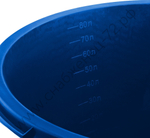 ЗУБР 90 л, первичный высокопрочный пластик, Усиленный круглый строительный таз, МАСТЕР (06094-90)