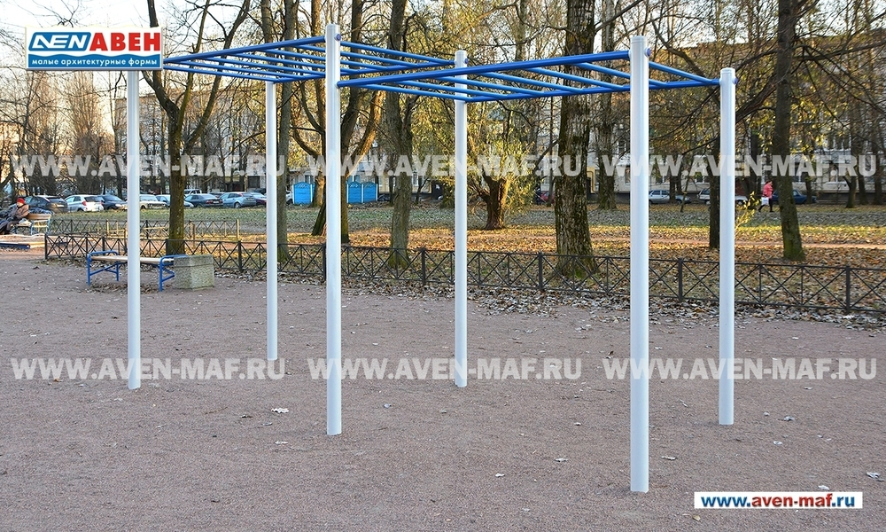Башня с четырьмя турниками Воркаут