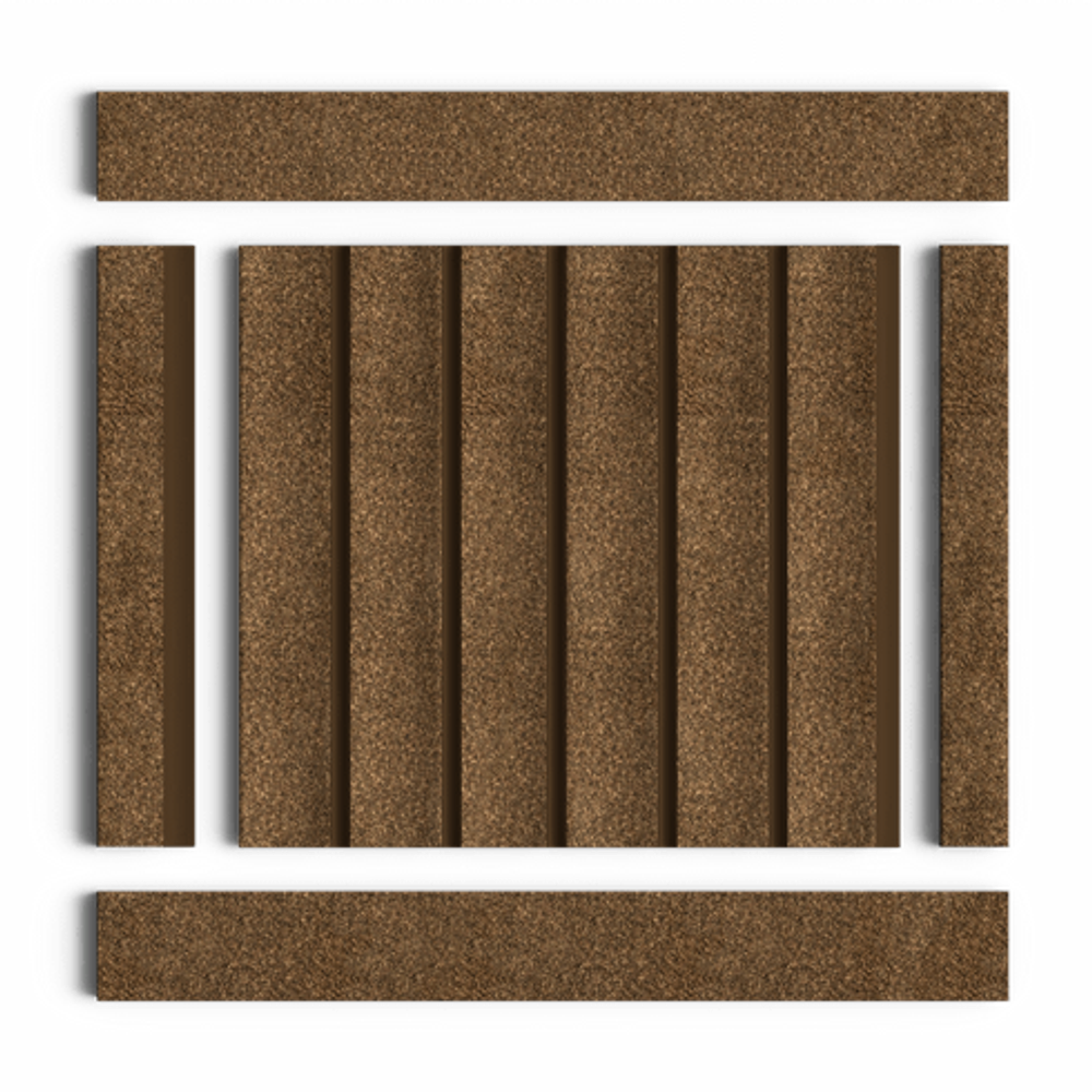 Стеновая панель HiWood декорированная, 270x12 см