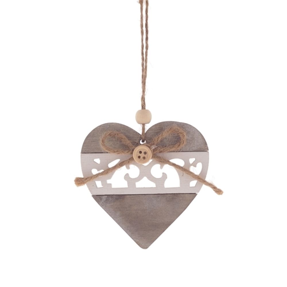 GAEM Украшение новогоднее "Сердце", L8 W0,7 H8,5 см, 2в.