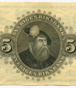 Банкнота Швеция 5 крон 1949 год F.018112. VF