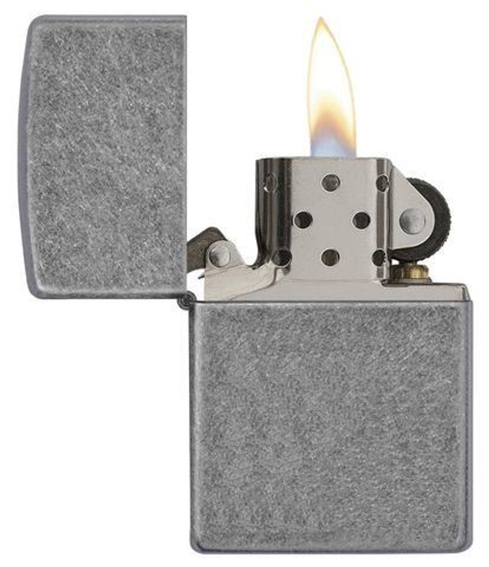 Зажигалка Zippo Classic с покрытием Plate, латунь/сталь, серебристая, матовая, 36х12x56 мм