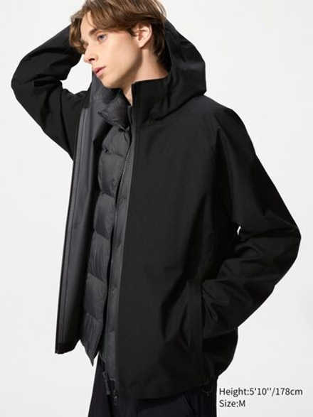 UNIQLO Парка BLOCKTECH, черный