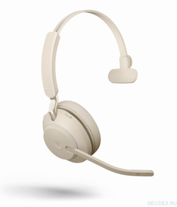 Jabra Evolve2 65 Mono UC USB-C беспроводная гарнитура бежевая с док-станцией ( 26599-889-888 )