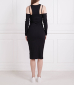 Платье RIB DOUBLE LAYER CALVIN KLEIN JEANS - черный(J20J220746)