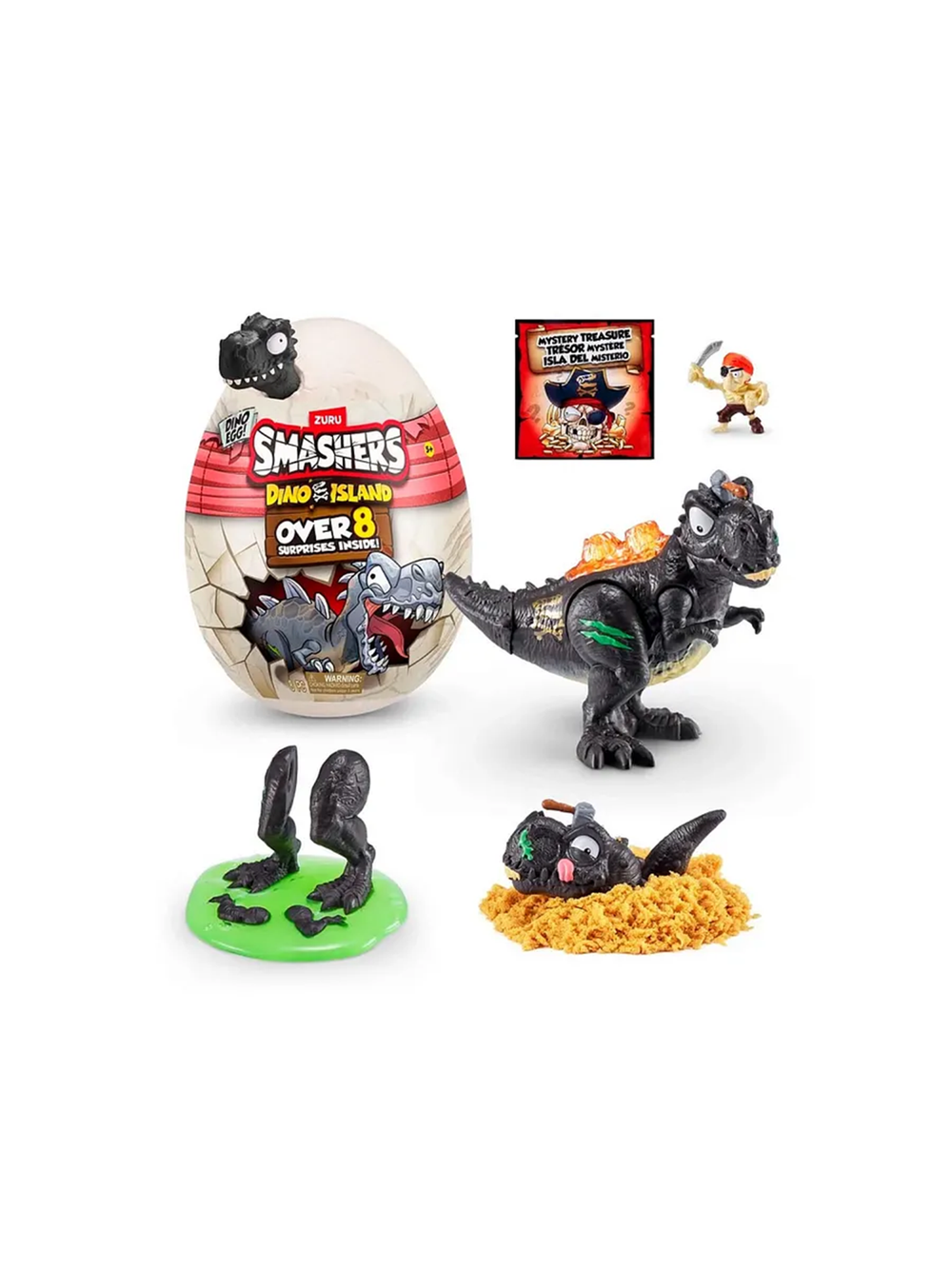 ZURU Smashers 7486SQ Dino Island — яйцо-сюрприз с динозаврами, раскопки