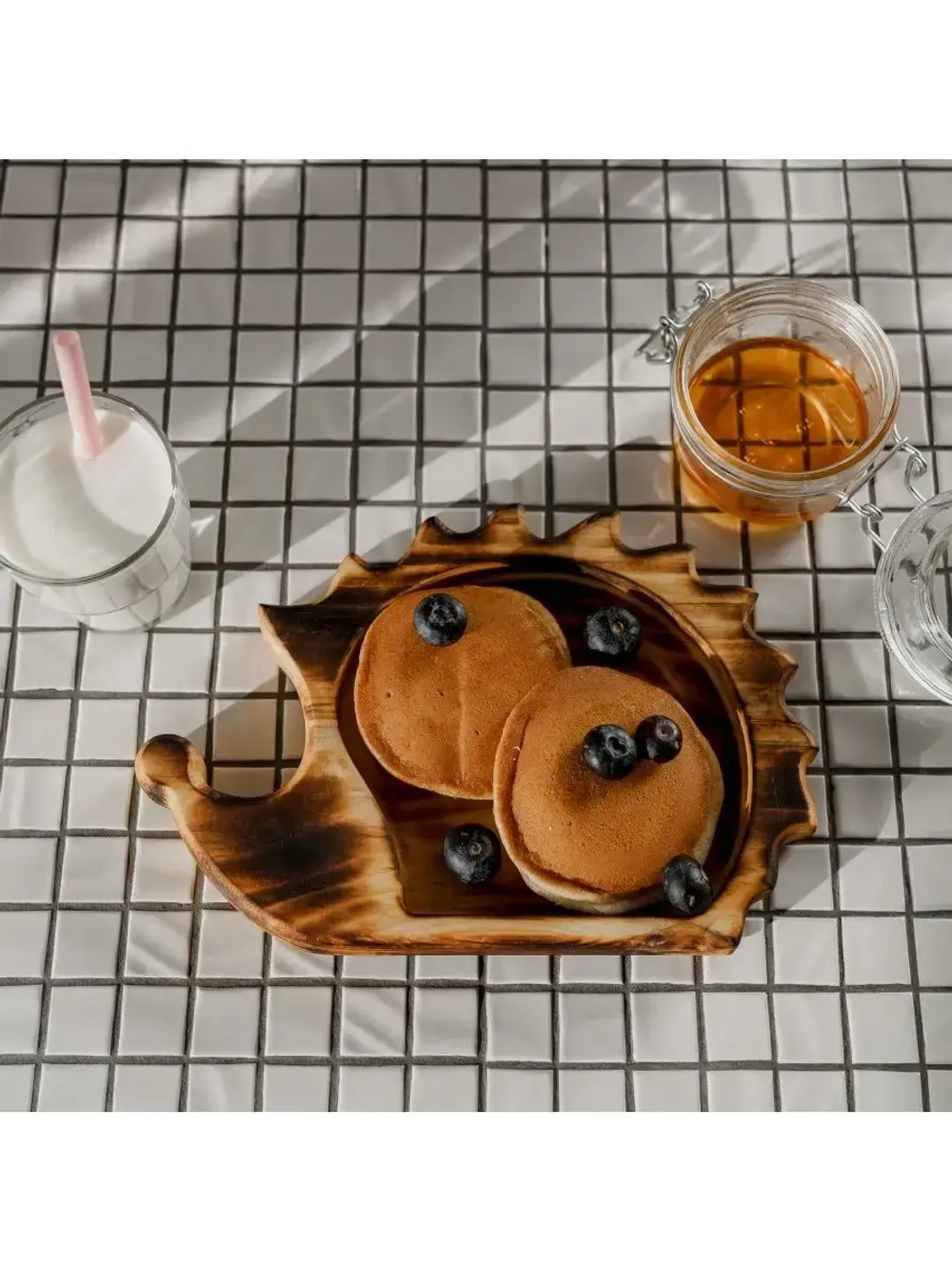 Деревянная менажница "Ежик" из кедра