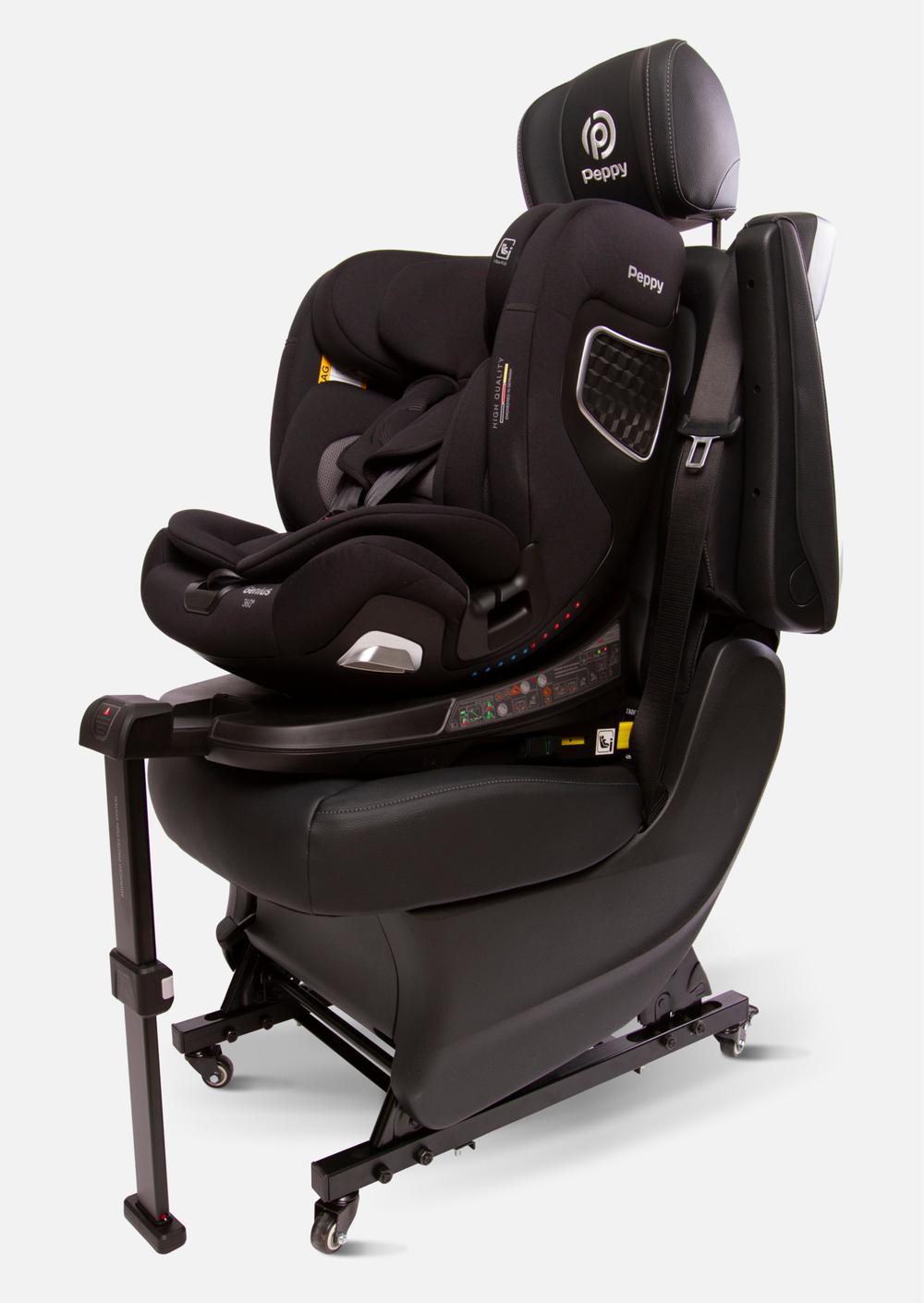 Peppy Автокресло Genius 0-36 I-Size 40-150 см (Black)