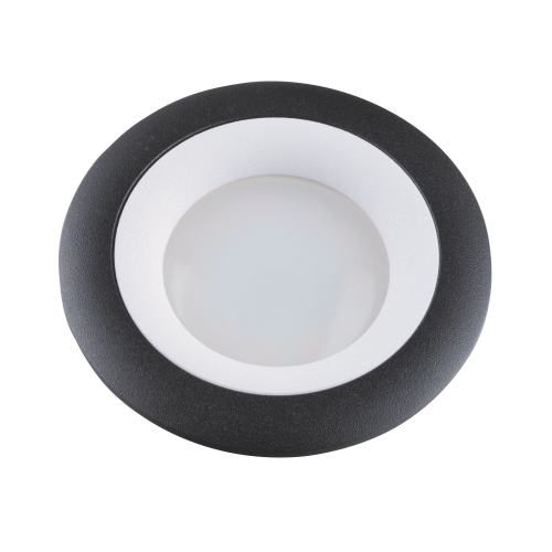 DLS-V107 GU5.3 BLACK+WHITE Светильник декоративный встраиваемый ТМ Fametto, серия Vernissage. Без лампы, цоколь GU5.3. Металл, цвет черно-белый. Л