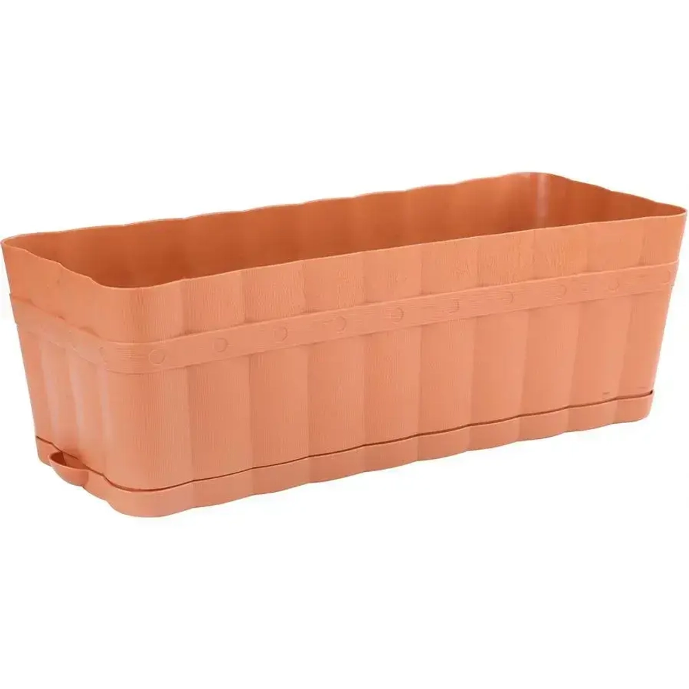 Ящик д/цветов Изюминка 6л прямоугольный (корич.) (комплект 24 шт)