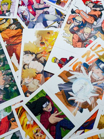 Набор открыток, карточек и наклеек "Naruto / Наруто", 188 предметов