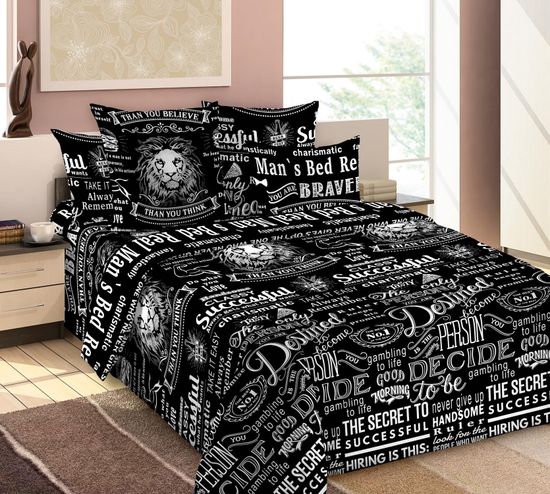 Евро комплект постельного белья Джек (Королева) перкаль