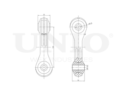 Стойка стабилизатора передняя UNIO SSP-50006