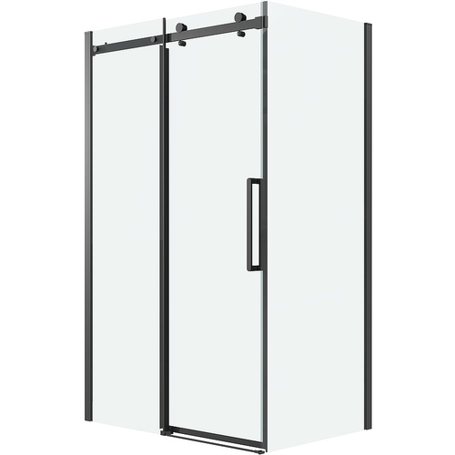 Душевая стенка Grossman Classic 80 200.K33.04.80.21.00 профиль Черный матовый стекло прозрачное