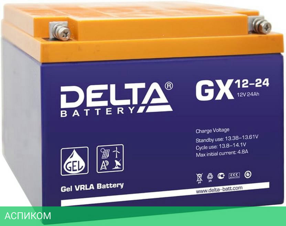 Аккумулятор для ИБП Delta 12V/24Ah (GX 12-24)