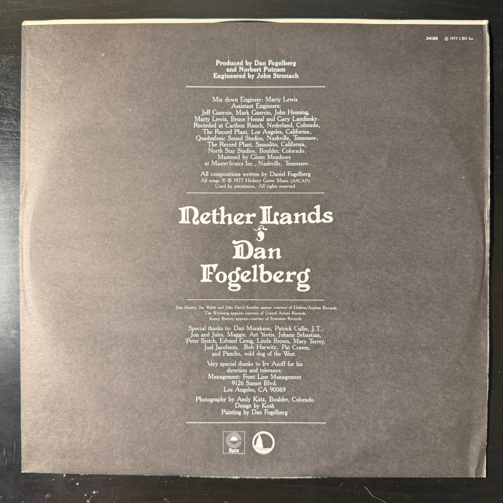 Dan Fogelberg ‎– Nether Lands (Канада 1977г.)Т