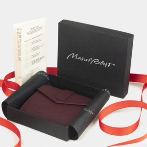 Кардхолдер-кошелек Perle из кожи козы, оранжевого цвета