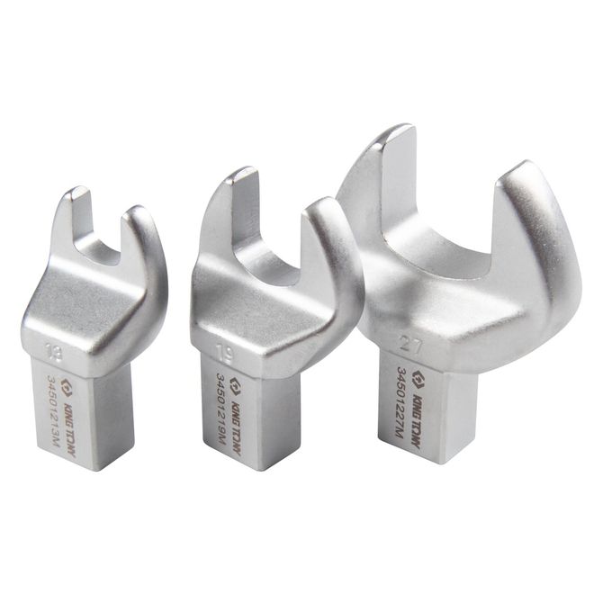 KING TONY (345201D11MR) Динамометрический ключ серии "FIT", 14х18 мм с набором рожковых насадок 13-30 мм, 20-100 Нм, кейс