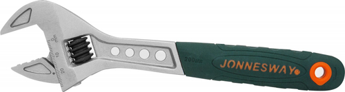 Ключ разводной эргономичный с пластиковой ручкой 200 мм Jonnesway W27AT8
