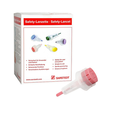 Скарификатор (ланцет) безопасный Детский NEONATAL прокол-1.2мм, 85.1019, Sarstedt, 200шт/уп