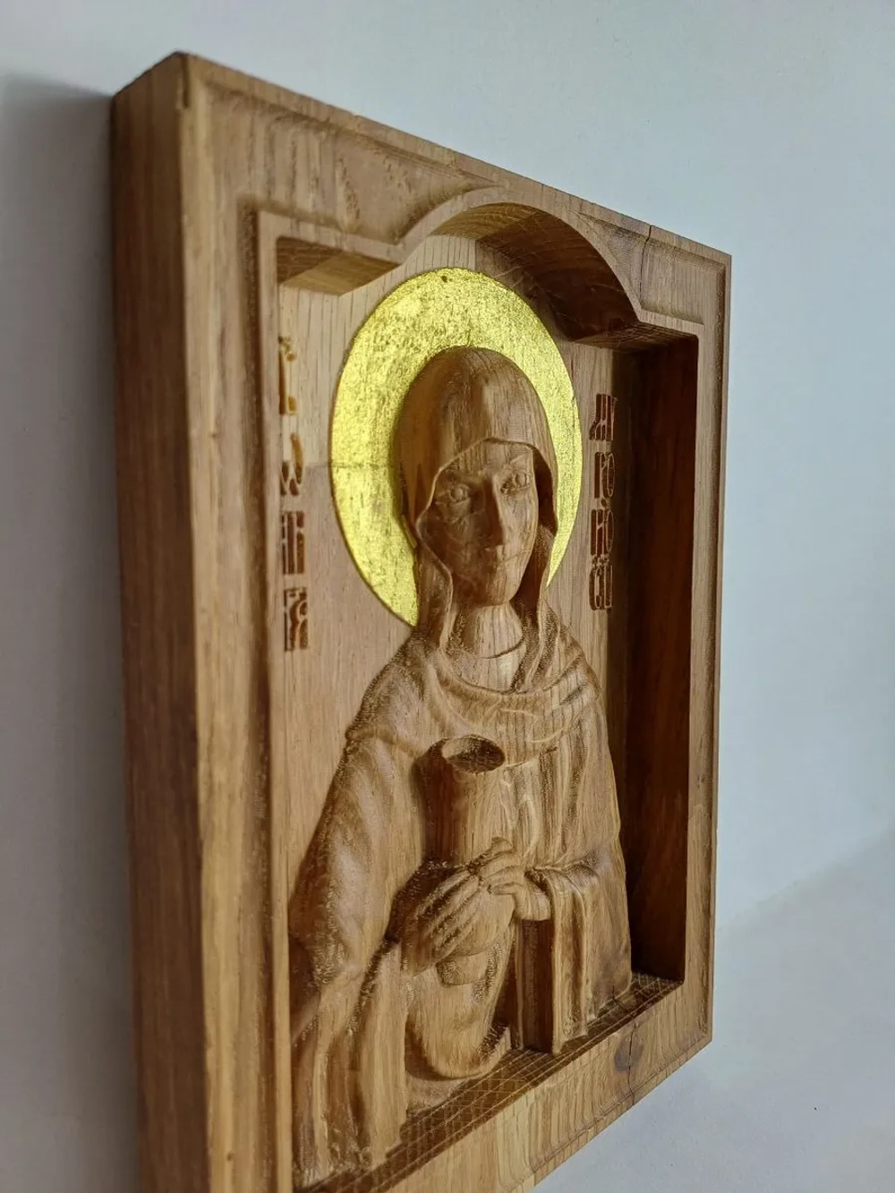 Освященная Икона Иоанны Мироносицы 18.5х14 см из дуба