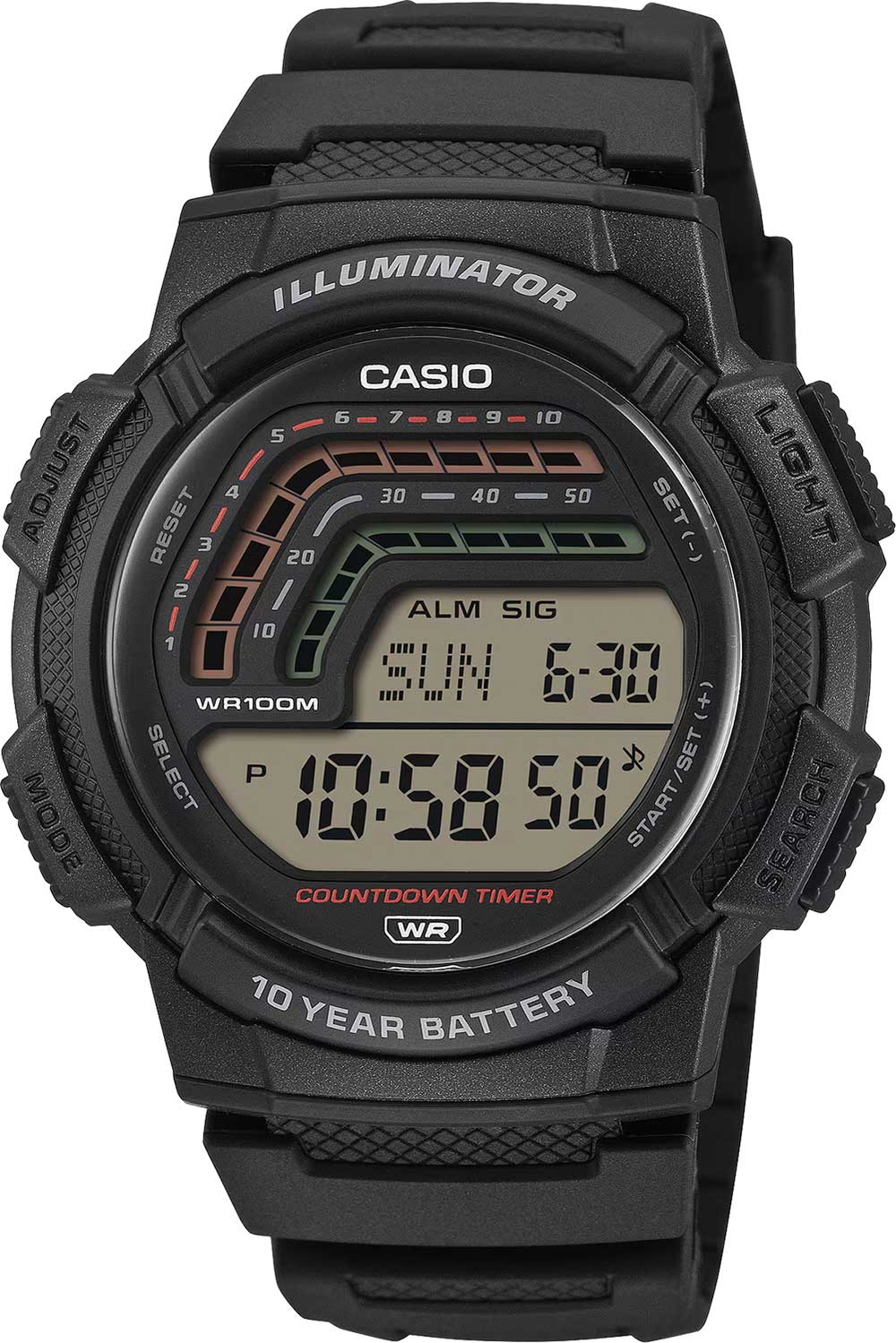 Мужские наручные часы Casio WS-1800-1A
