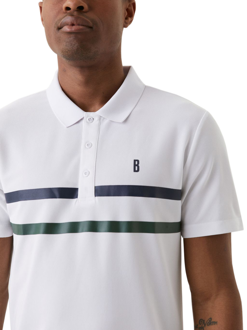 Мужское теннисное поло Björn Borg Ace Polo - brilliant white