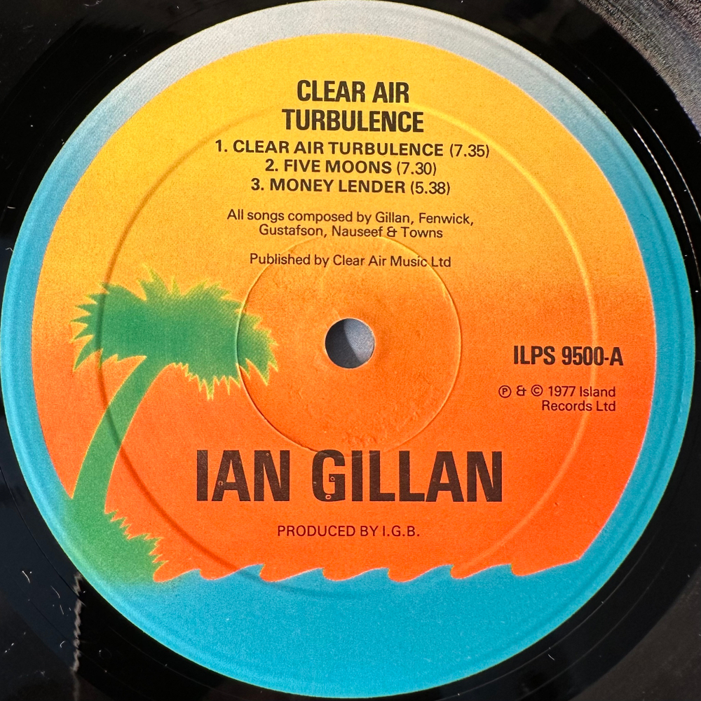Ian Gillan Band ‎– Clear Air Turbulence (Англия 1977г.)